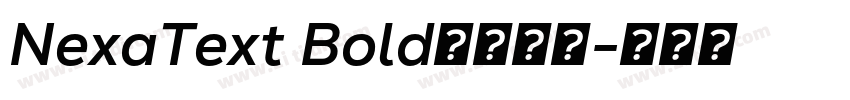 NexaText Bold字体下载字体转换